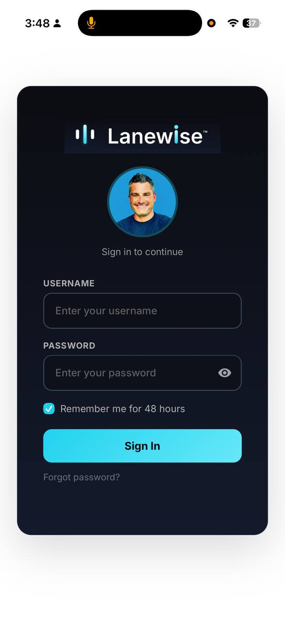 Lanewise on iPhone home screen